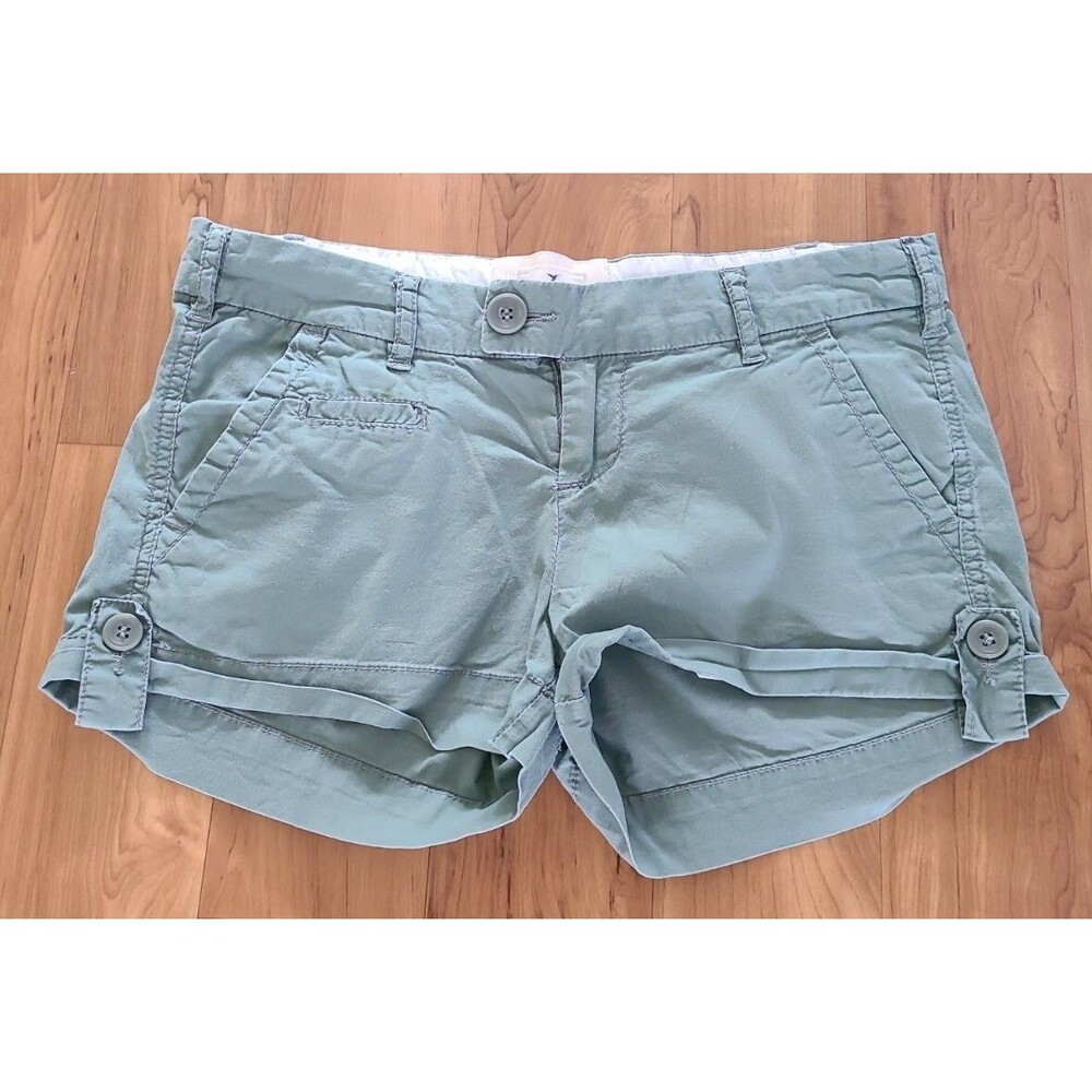 Ci Sodo By Cavalini Jrs Sz S Light Green Walking Shorts Rolled Cuff Lightweight